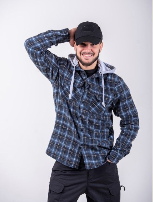 Black Rams рубашка 003 темно синий размер L