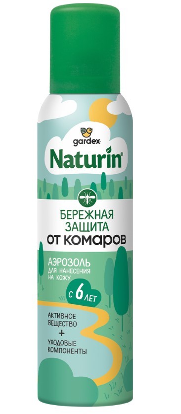 Gardex Naturin аэрозоль от комаров бережная защита 150 мл