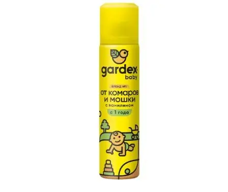 Gardex baby аэрозоль от комаров и мошки для детей с 1 года 80 мл