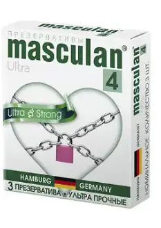Masculan презервативы Ultra Black № 3 /4 Ultra №3 ультрапрочные