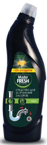 Master FRESH средство для устранения засоров в трубах 750 мл