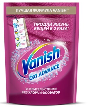 Ваниш oxi advance пятновыводитель для цветного белья 400г