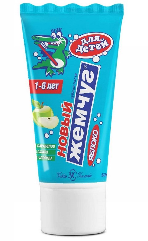Новый Жемчуг зубная паста для детей яблоко 50мл