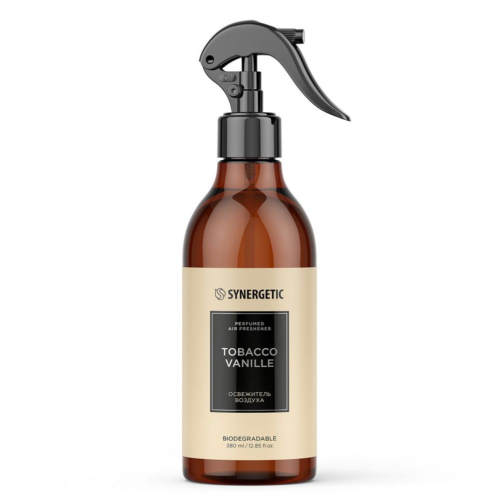 Synergetic парфюмированный освежитель воздуха нейтрализатор запахов tobacco vanille табак ваниль 380 мл