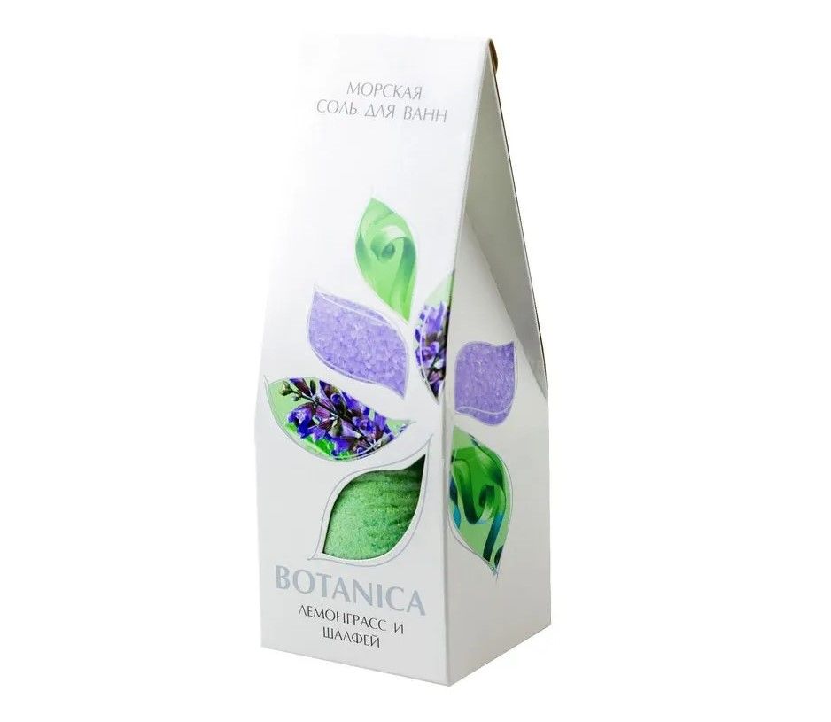 Негоциантъ соль для ванн botanica лемонграсс и шалфей 700 г