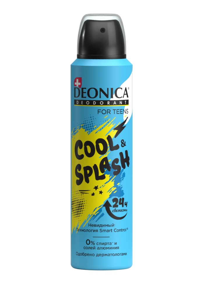Deonica for teens дезодорант спрей cool & splash 150 мл