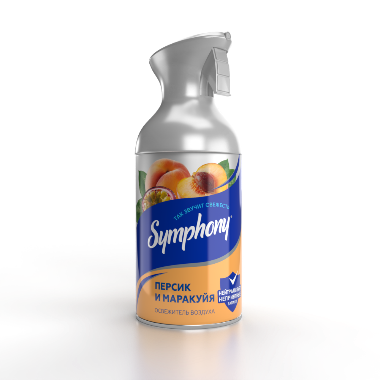 Symphony освежитель воздуха персик и маракуйя 250 мл с триггером