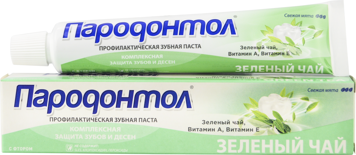 Пародонтол зубная паста  с экстрактом зеленого чая 63 г