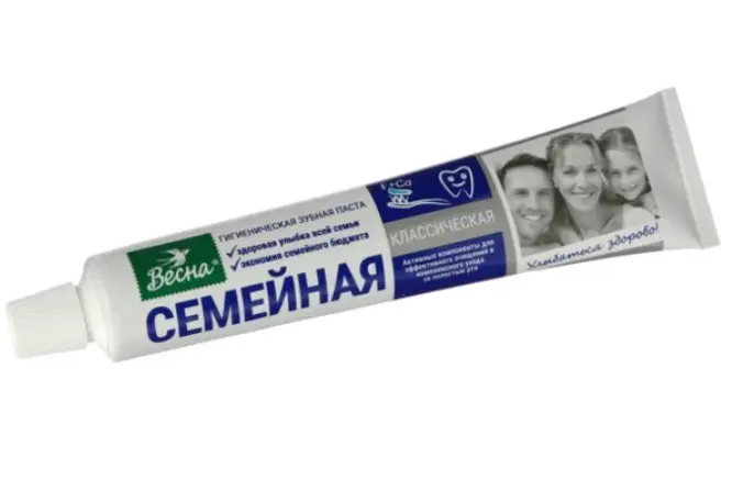 ВЕСНА Семейная Зубная паста классическая, 90 г без пенала