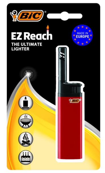 BIC зажигалка бытовая ez reach j38 wand б1