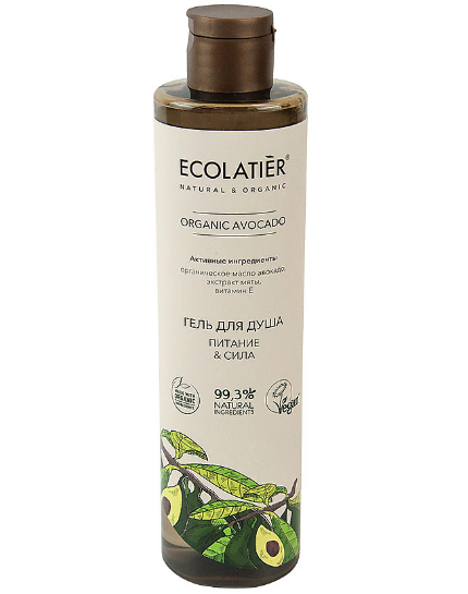 Ecolatier green гель для душа питание сила серия organic avocado 350 мл