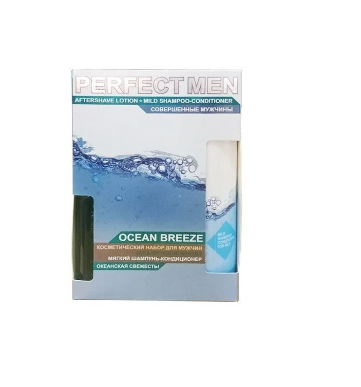 ПН men perfect men ocean breeze шампунь кондиционер для волос 250 мл лосьон после бритья 100 мл