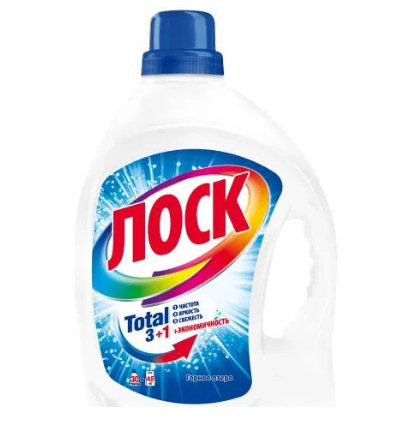 Лоск гель стиральный порошок горное озеро 1.95 л