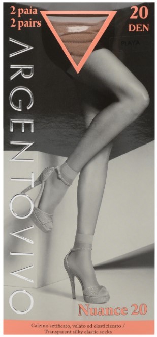 Argentovivo носки nuance 20 упак по 2 пары playa