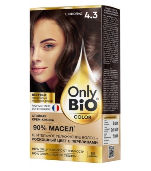 Only Bio Color краска для волос тон 4.3 Шоколад