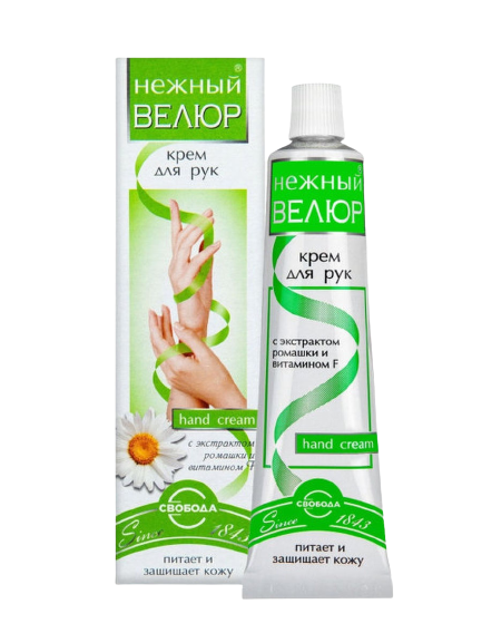 Свобода крем для рук нежный велюр с экстрактом ромашки 40 г