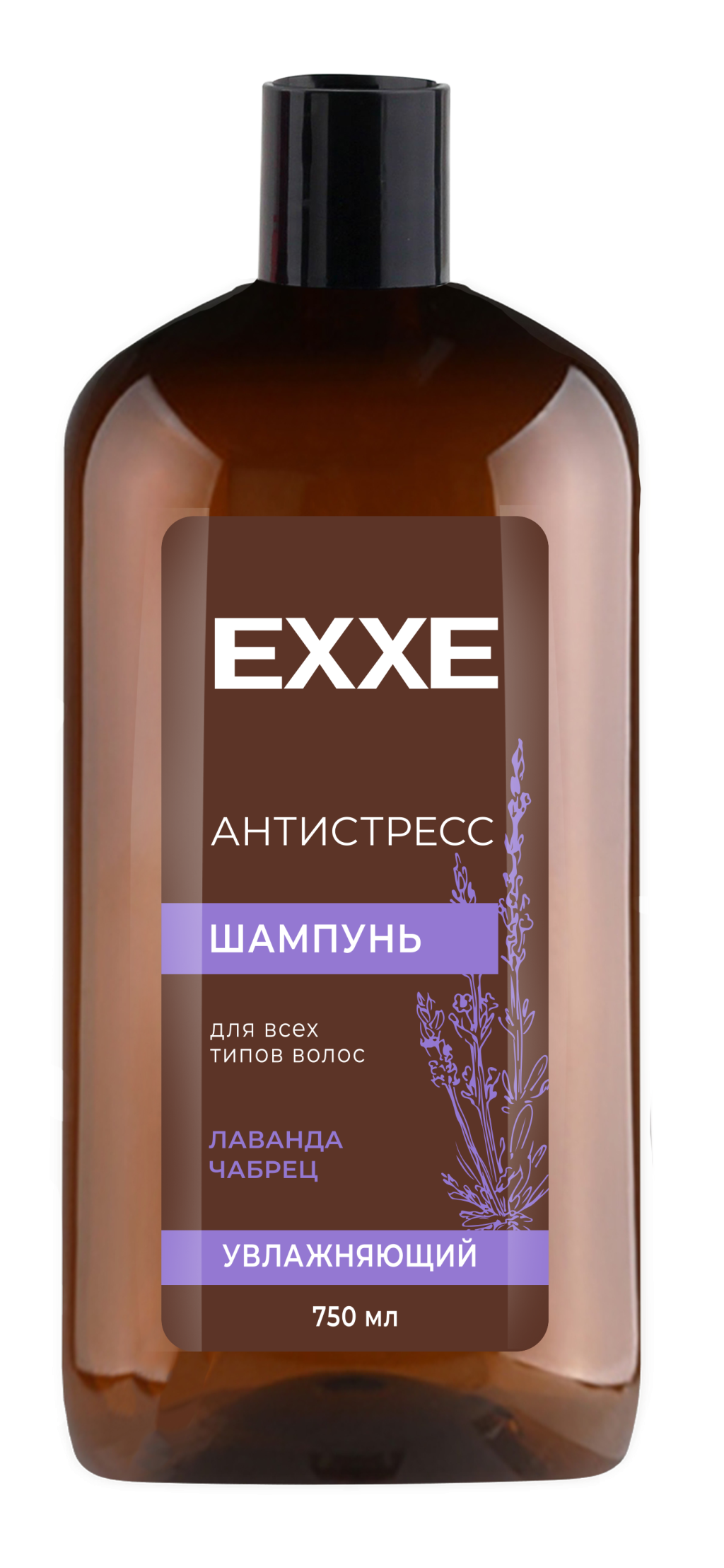 EXXE Шампунь 'Антистресс'  Увлажняющий для всех типов волос, 750 мл