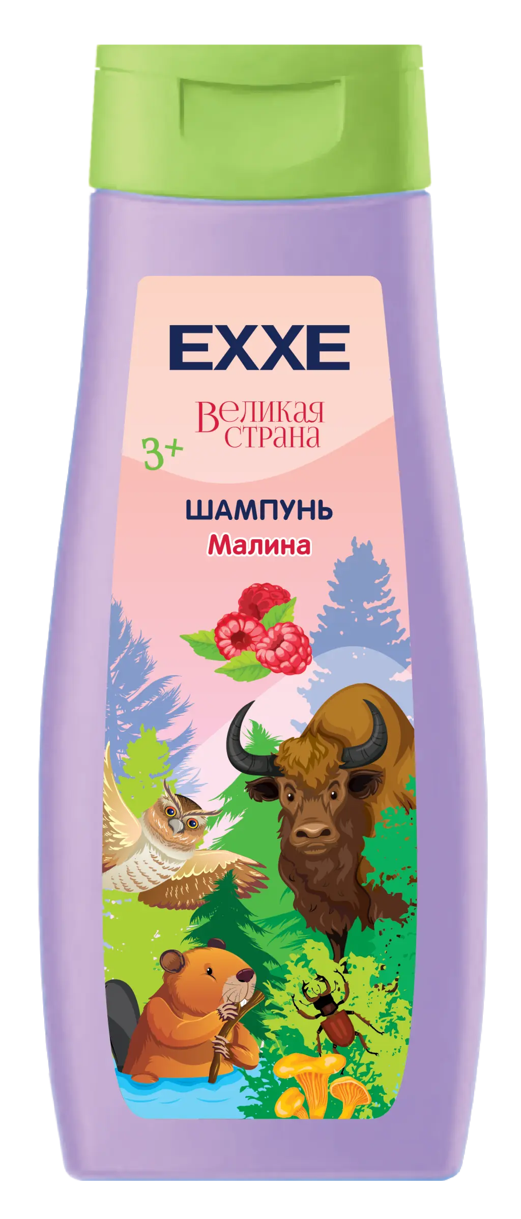 EXXE детская серия великая страна шампунь малина 400 мл