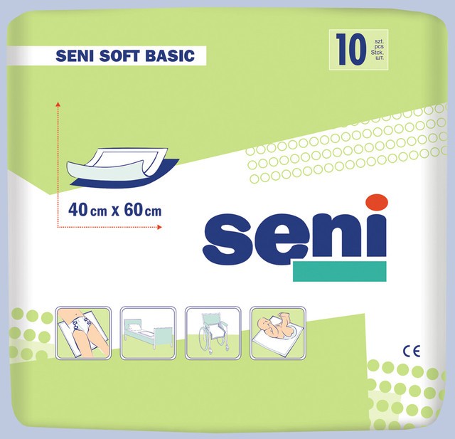 BELLA Пеленки гигиенические SENI Basic по 10 шт 40*60 soft