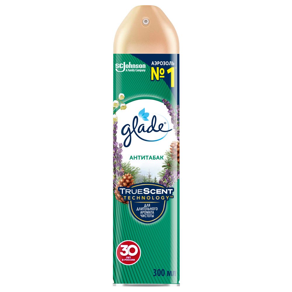 Glade освежитель воздуха аэрозоль антитабак 300 мл