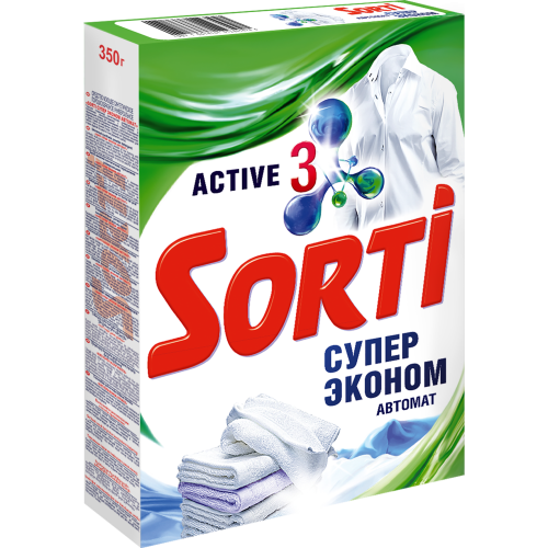 Sorti автомат супер эконом стиральный порошок 350 гр