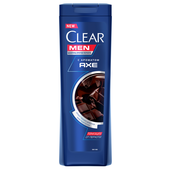 Clear men мужской шампунь против перхоти с ароматом темного шоколада axe dark temptation 380 мл