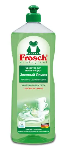 Frosch Средство для мытья посуды Зеленый лимон 1л