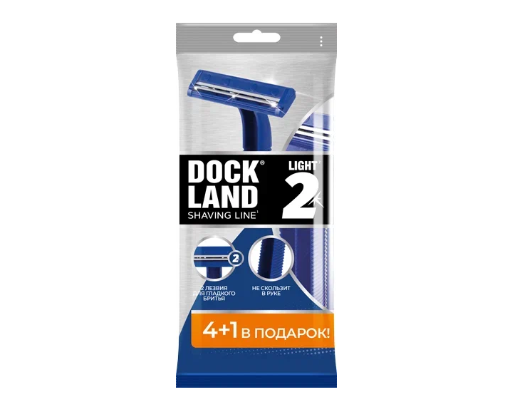 Dockland одноразовая бритва light 2 5 шт