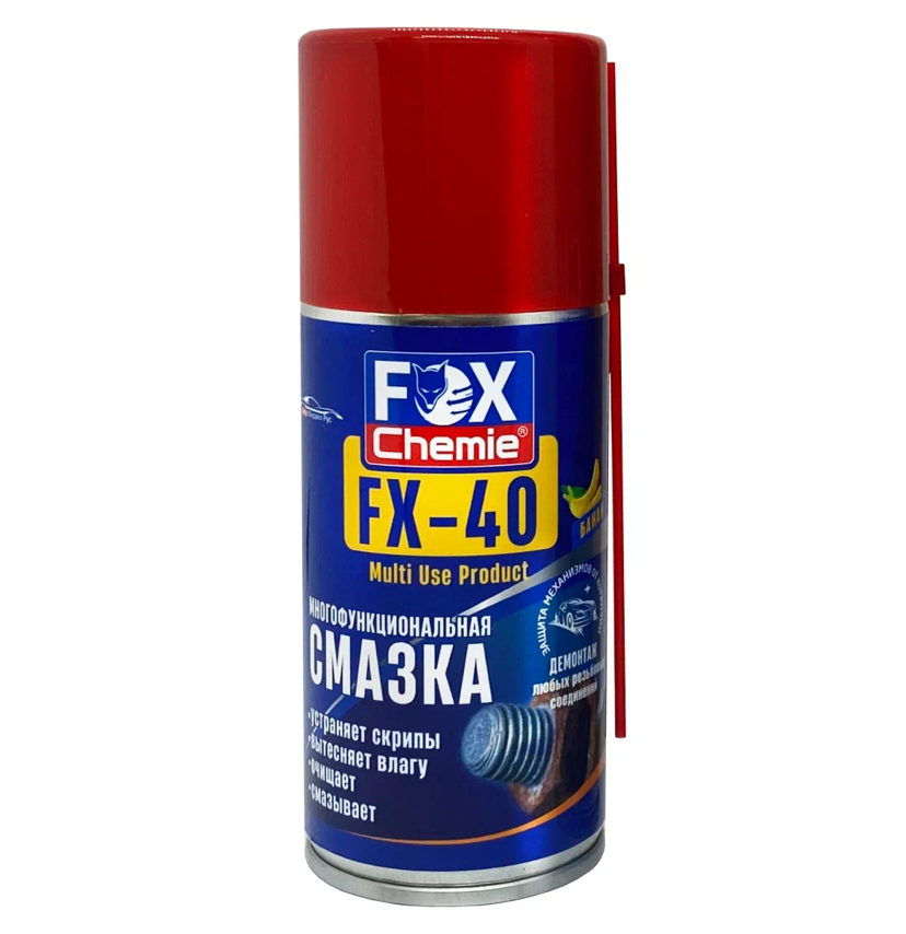 Fox Chemie многофункциональная смазка fx-40 с ароматом банана 210 мл