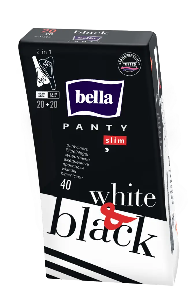 Прокладки ежедневные BELLA Black&White, 40 шт