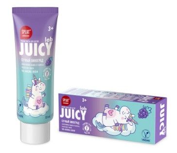 SPLAT JUICY LAB GRAPE зубная паста детская со фтором виноград 55 мл