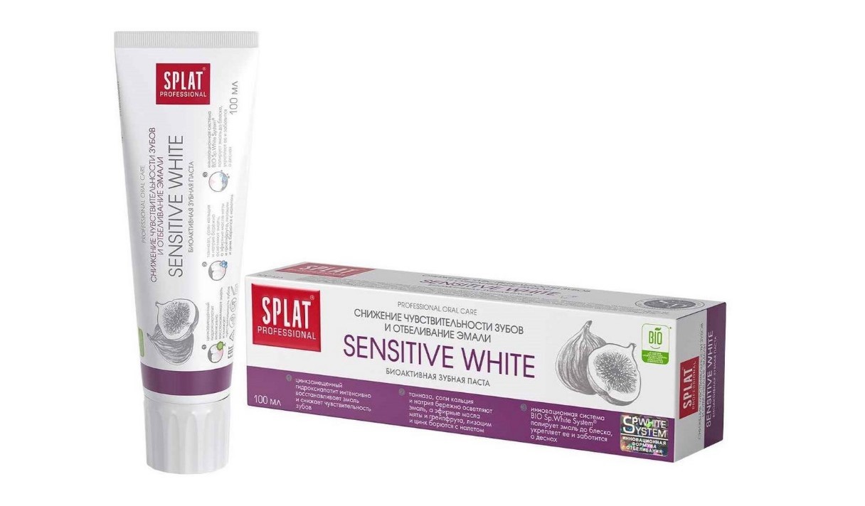 Splat паста зубная Сенситив Уайт Professional 100мл