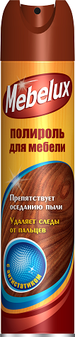 Mebelux полироль для мебели с антистатиком 300 мл