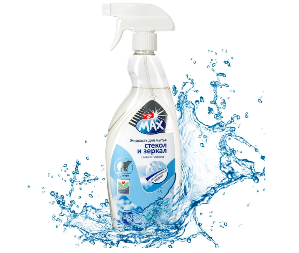 Dr MAX жидкость для мытья стекол и зеркал с антизапотевающим эффектом сияние байкала 500 мл