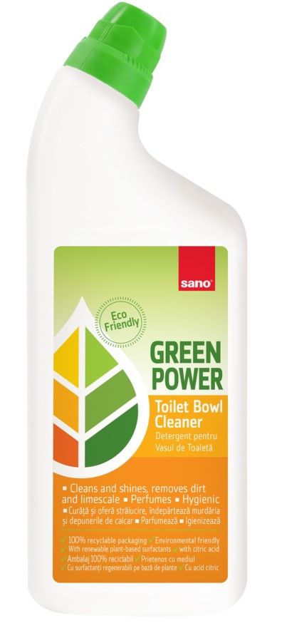 SANO грин пауер средство чистящее экологическое для унитаза 750мл