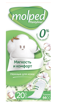 Molped ежедневные прокладки pure soft dc 20 шт