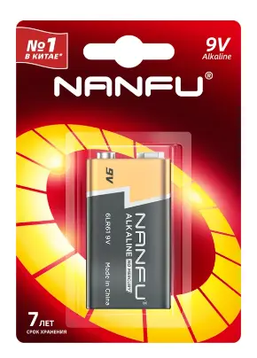 NANFU батарейка 9 1шт 6 1B
