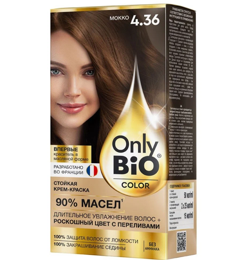 Only Bio Color краска для волос тон 4.36 мокко