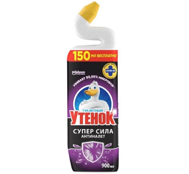 Туалетный Утенок чистящее средство для унитаза антиналет 900 мл
