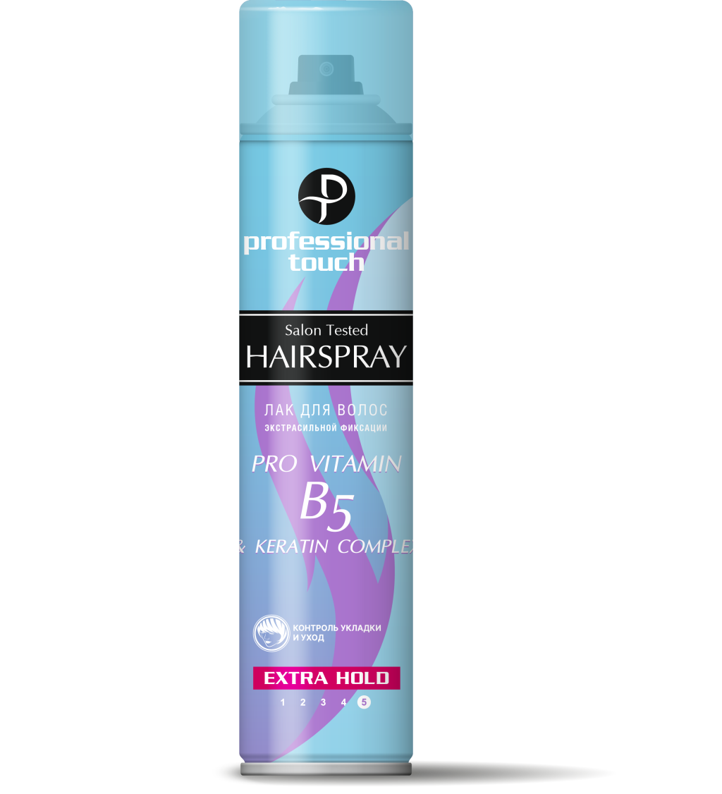 Professional Touch лак для волос pro vitamin b5 keratin complex экстрасильная фиксация 265 мл