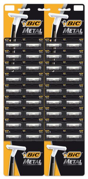 BIC Метал станки одноразовые на карте с одним лезвием заказ кратно 36 штукам