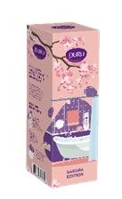 Evyap подарочный набор duru hydro pure гель для душа sakura 450мл + duru hydro pure мыло sakura 106г + мочалка шар