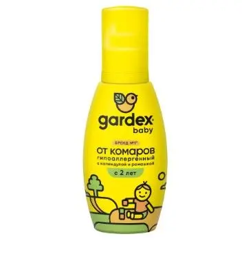 Gardex baby спрей от комаров для детей с 2 х лет 100 мл