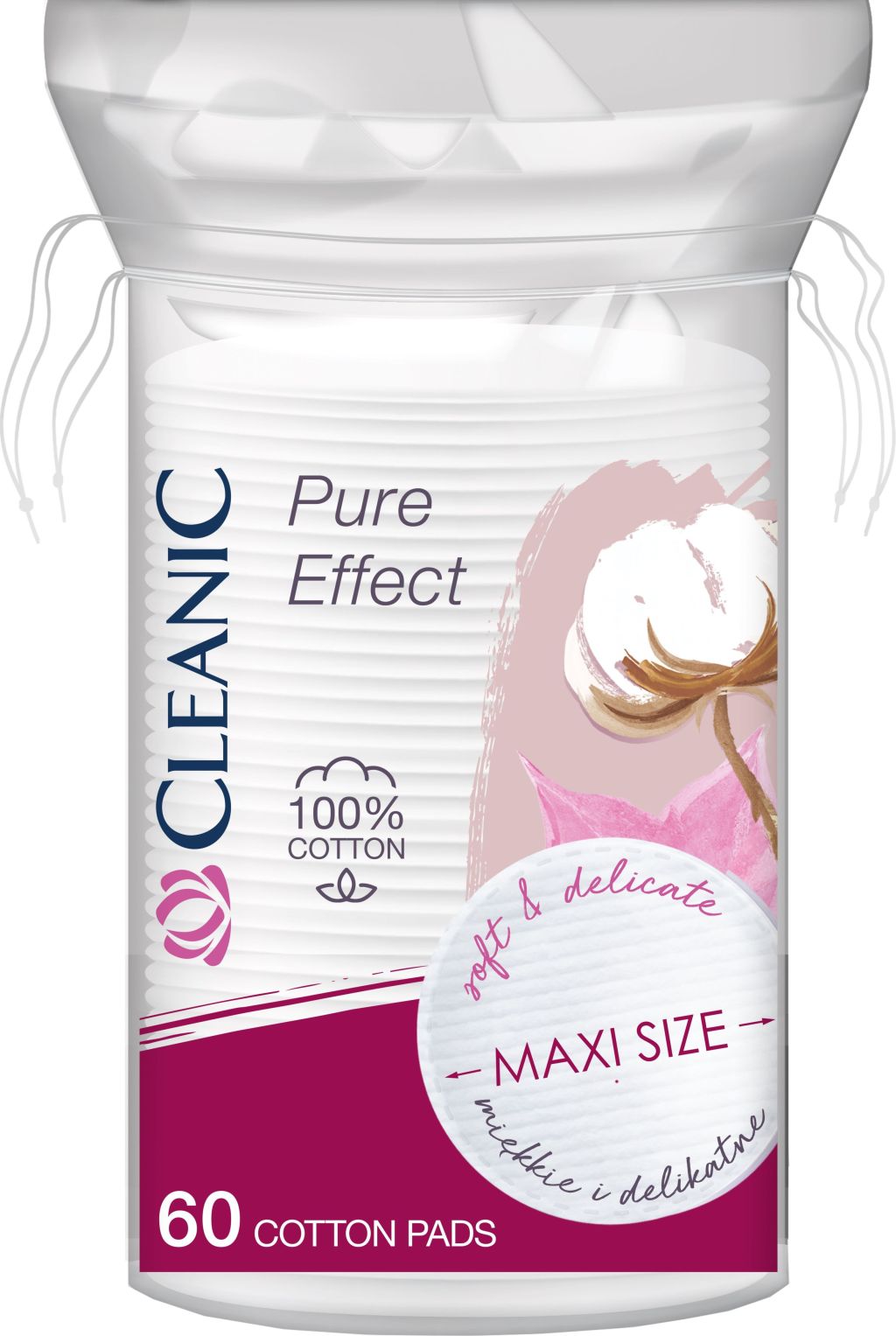 Cleanic Pure Effect Ватные диски maxi size 60 шт