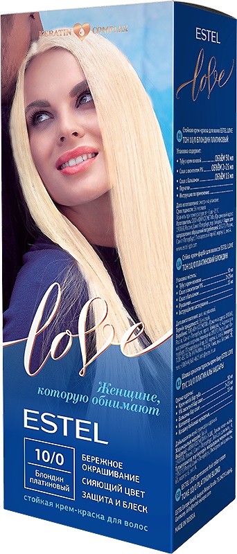 ESTEL LOVE Крем-краска 10/0 блондин платиновый