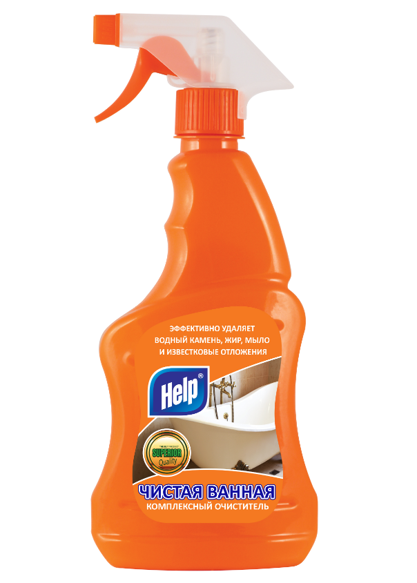 Help чистящее средство чистая ванная 0,5 л с распылителем