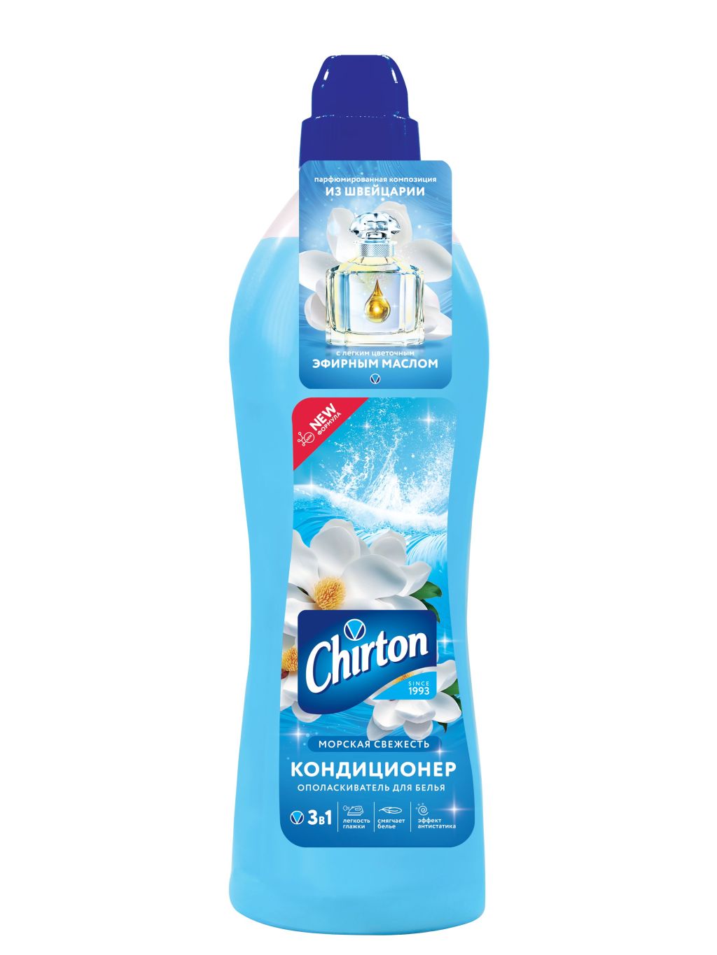 Chirton кондиционер ополаскиватель для белья морская свежесть 1 л