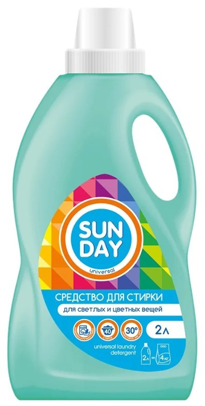 Sunday Средство для стирки жидкое универсальное 2000мл