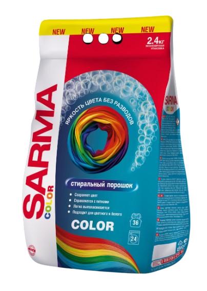 Сарма колор стиральный порошок 2,4 кг