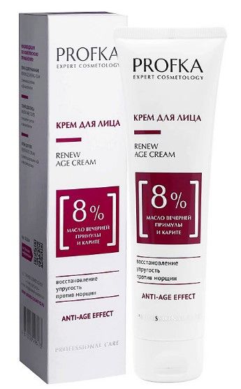 PROFKA крем для лица renew age cream с маслом вечерней примулы и карите 100 мл